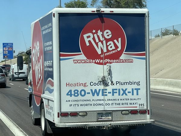 Rite Way of Phoenix 480-WE-FIX-IT HVAC truck