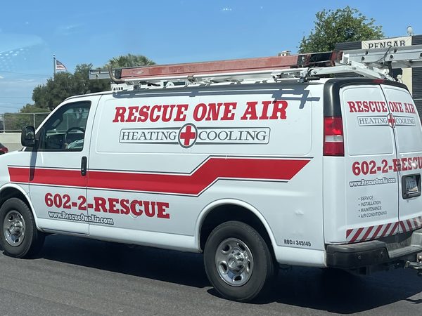 Rescue One Air 602-2-RESCUE HVAC van, Phoenix AZ